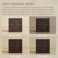 thumbnail image 6 of BELLEZE Set of 2 Modern Sideboard Buffet Cabinets (63" Wide) - Large Kitchen Credenza with 4 Arched Glass Doors - Seamless Storage Console Table for Dining Room, Living Room & TV Stand - Ebony, 6 of 7