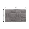 thumbnail image 2 of Knightsbridge Chakkar Board 220 GSF Non Skid Back Bath Rug 24 x 40 - Silver, 2 of 2