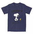 thumbnail image 3 of Camiseta informal de Snoopy y Charlie Brown para hombre y mujer, camiseta de algodón puro con dibujos animados de Peanuts, regalo de cumpleaños, 3 of 5