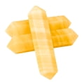 thumbnail image 2 of Yellow Calcite Crystal Points Double Terminated, Healing Crystals for Crafts, Crystal Grid, DIY Work (Pack of 3), 2 of 4