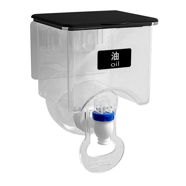 Cooking Oil Dispenser,Oil Container Kitchen Wall Mounted Oil Dispenser Kitchen Seasoning Organizer Leakproof Oil Container Olive Oil Dispenser,Cooking Oil Container,Kitchen Oil Dispenser