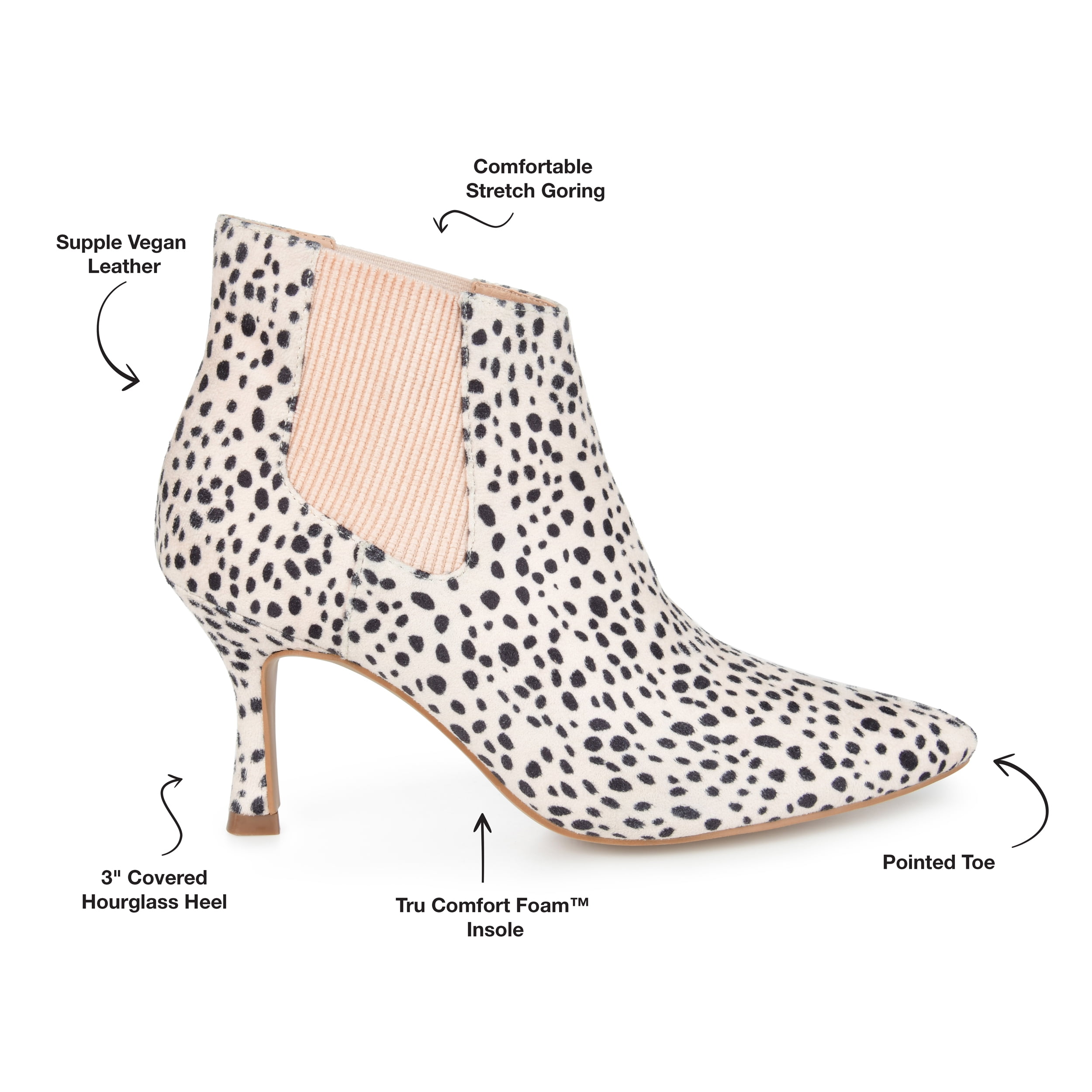 Journee Womens Elitta Pull On Stiletto Booties, Widths Available