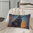 thumbnail image 5 of Balery Moonlit Night Sky Wolf Bedding Queen Pillow Cases - Envelope Closure - Soft Brushed Microfiber Fabric - Shrinkage and Fade Resistant Pillow Cases-16"x24", 5 of 6
