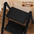 thumbnail image 6 of TOPTENG 2-Tier Foldable Aluminum Stepladder, Lightweight, Compact & Wide Design, 6 of 11
