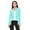 Aqua, variant on Women's Elegant Solid Stretch Open Front Long Sleeve Blazer Jacket