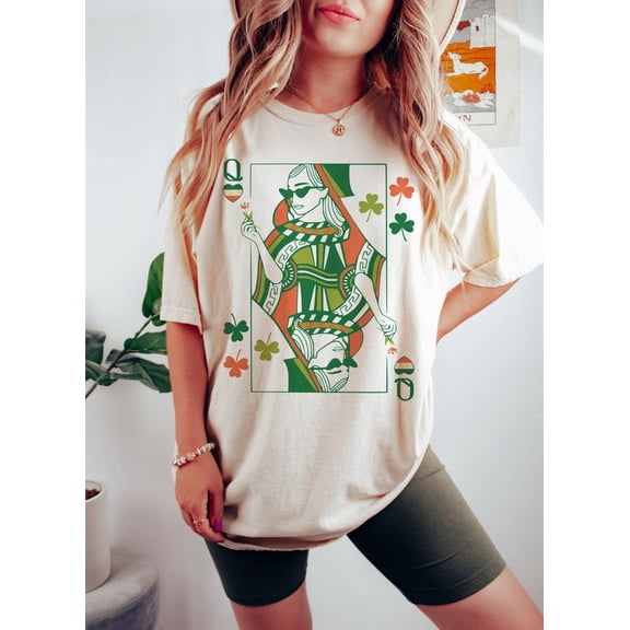 Irish Queen Shirt, St Patricks Day, Hearts T Shirt, Shamrock Shirts, Saint Patricks Day