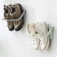 thumbnail image 3 of Zapatero plegable montado en la pared de 4 piezas, estante colgante para zapatos plegable para estante de almacenamiento de zapatos, 3 of 5
