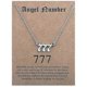 thumbnail image 2 of 777 Necklace Number Necklace Numerology Jewelry for Women Plated Stainless Steel, 2 of 3