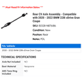 thumbnail image 2 of Rear CV Axle Assembly - Compatible with 2020 - 2022 BMW 228i xDrive Gran Coupe 2021, 2 of 2
