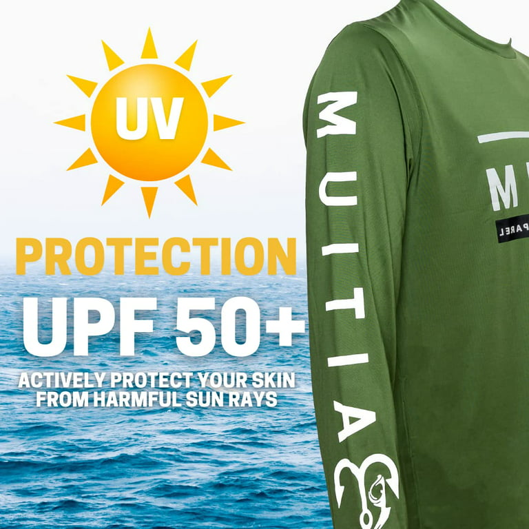 Fishing Shirts for Men Long Sleeve, Mens Fishing Shirts Long Sleeve Hooded, SPF Shirts for Men, Fishing Gear and Equipment