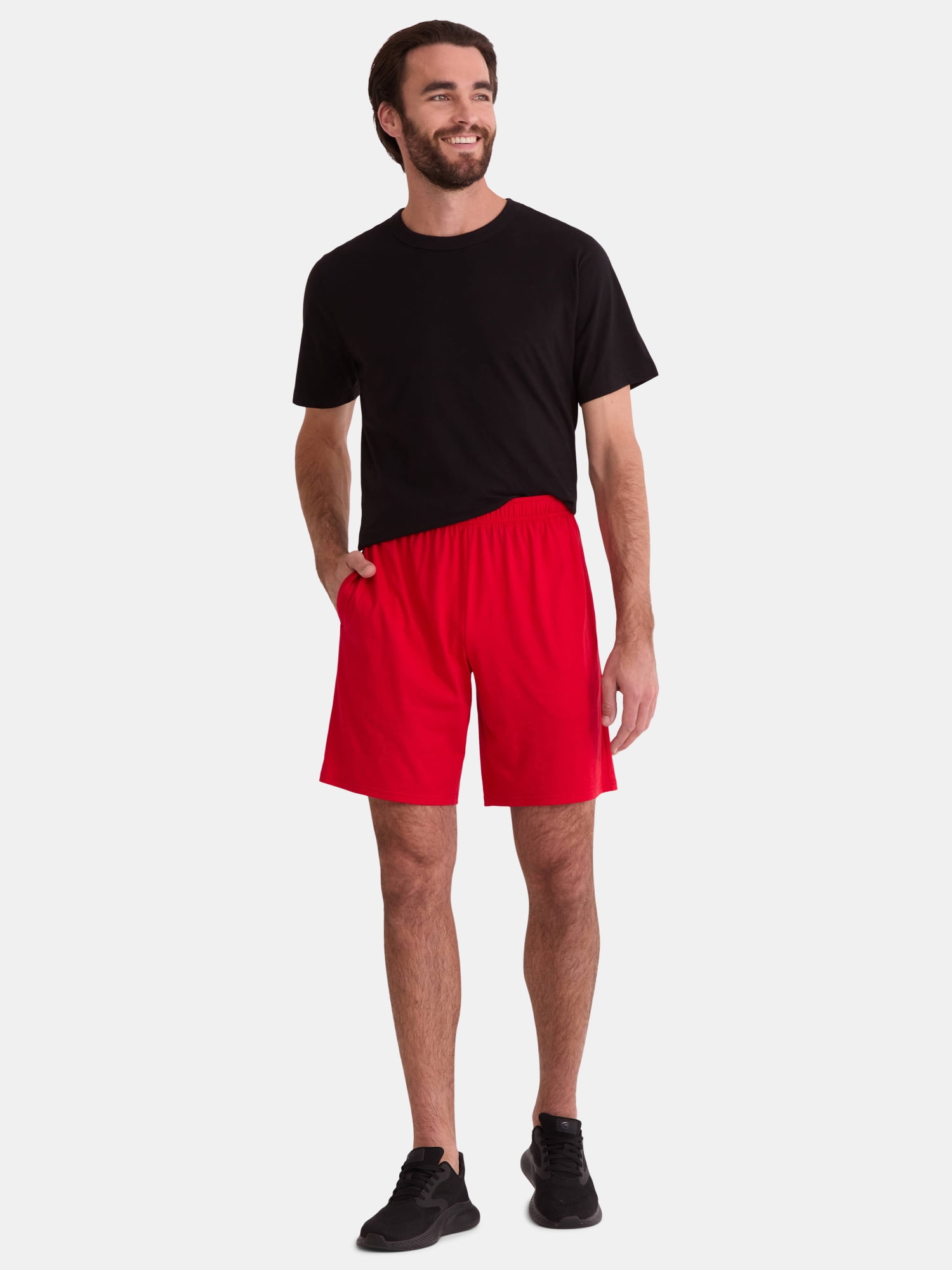 Athletic Works Men's Tri Blend Active Shorts, 3-Pack, Sizes XS-5XL