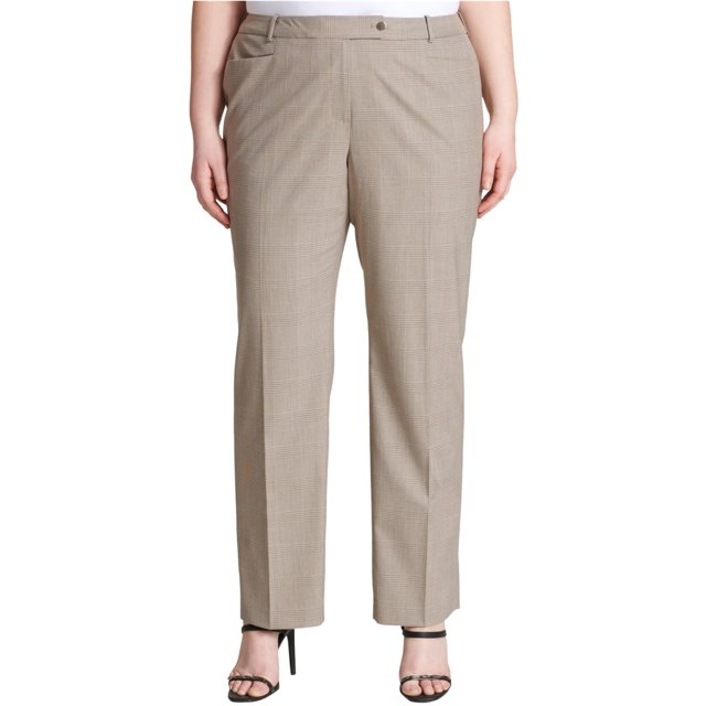 Pantalones de vestir Calvin Klein de ajuste moderno para mujer Beige 20W