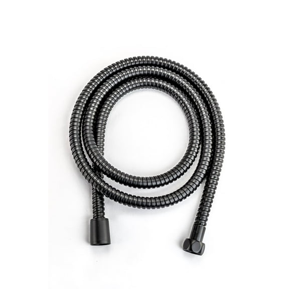 Dura Faucet DF-SA200-MB Shower Head Hose 60” Length Matte Black/Stainless Steel