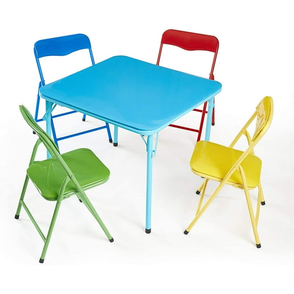 Heritage Kids 5-Piece Multi-Color Kids Table and Chair Set