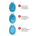 thumbnail image 4 of Skip Hop Baby Bath Tub, 3-Stage Smart Sling Tub, Moby, Blue, 4 of 7