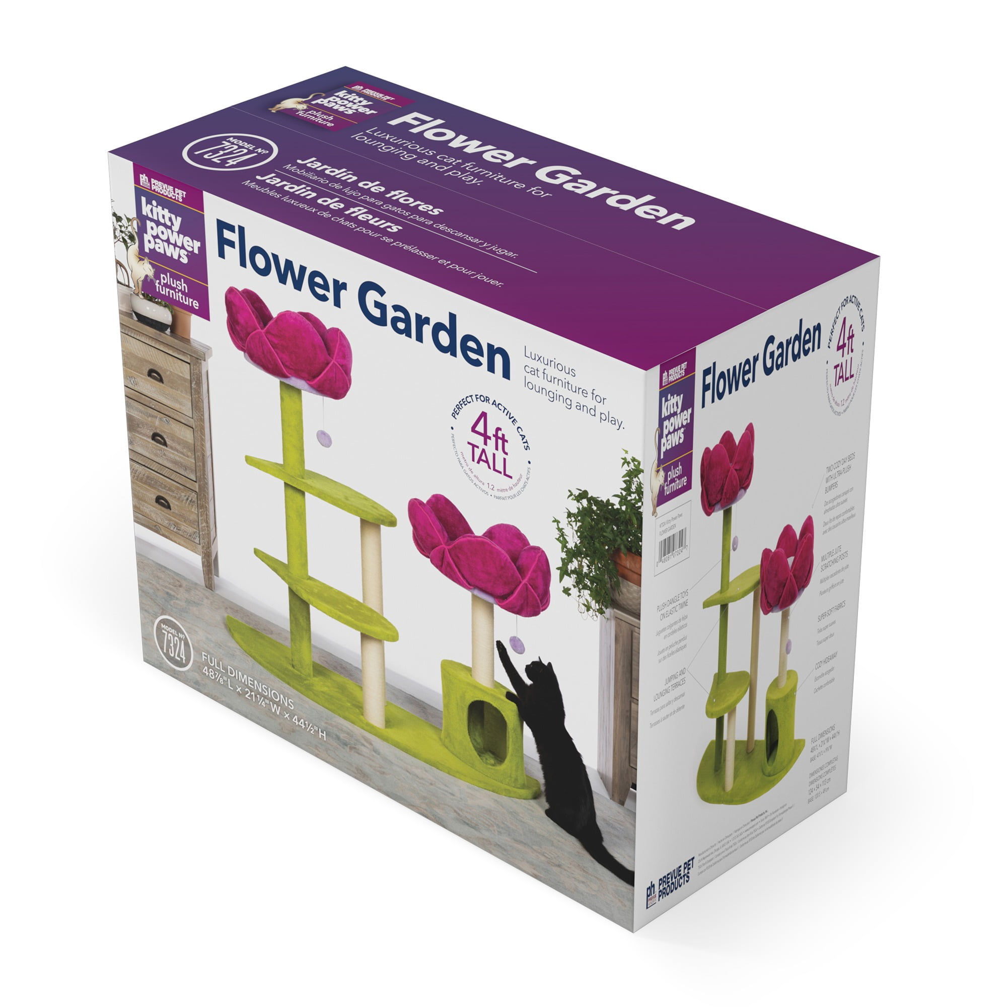 Prevue Pet Products Kitty Power Flower Garden Cat Tree Tower