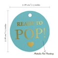 thumbnail image 6 of Inkdotpot Pack Of 100 Ready To Pop Baby Shower Favor Paper Tags Craft Real Gold Foil Hang Tags, 6 of 7
