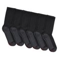 thumbnail image 2 of Calcetines Hanes Max Cushion para hombre disponibles en paquetes de 6 y 12 pares B T comfortTop White crew Blackgrey Foot Bottom 12 14 US, 2 of 4