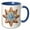 Blue/White, variant on 3drose, Pretty Christmas Snowflake Cookie Illustration, 15oz Mug