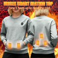 thumbnail image 2 of Heated Sweatshirt For Women With Fleece Lining 5 Zones Heated Sweatshirts Winter Fashion Heating Jacket With Pockets, 2 of 6