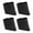 Black, variant on 4Pcs Step Ladder Feet Covers Versatile Ladder Leg Covers Non-skid Ladder Pads