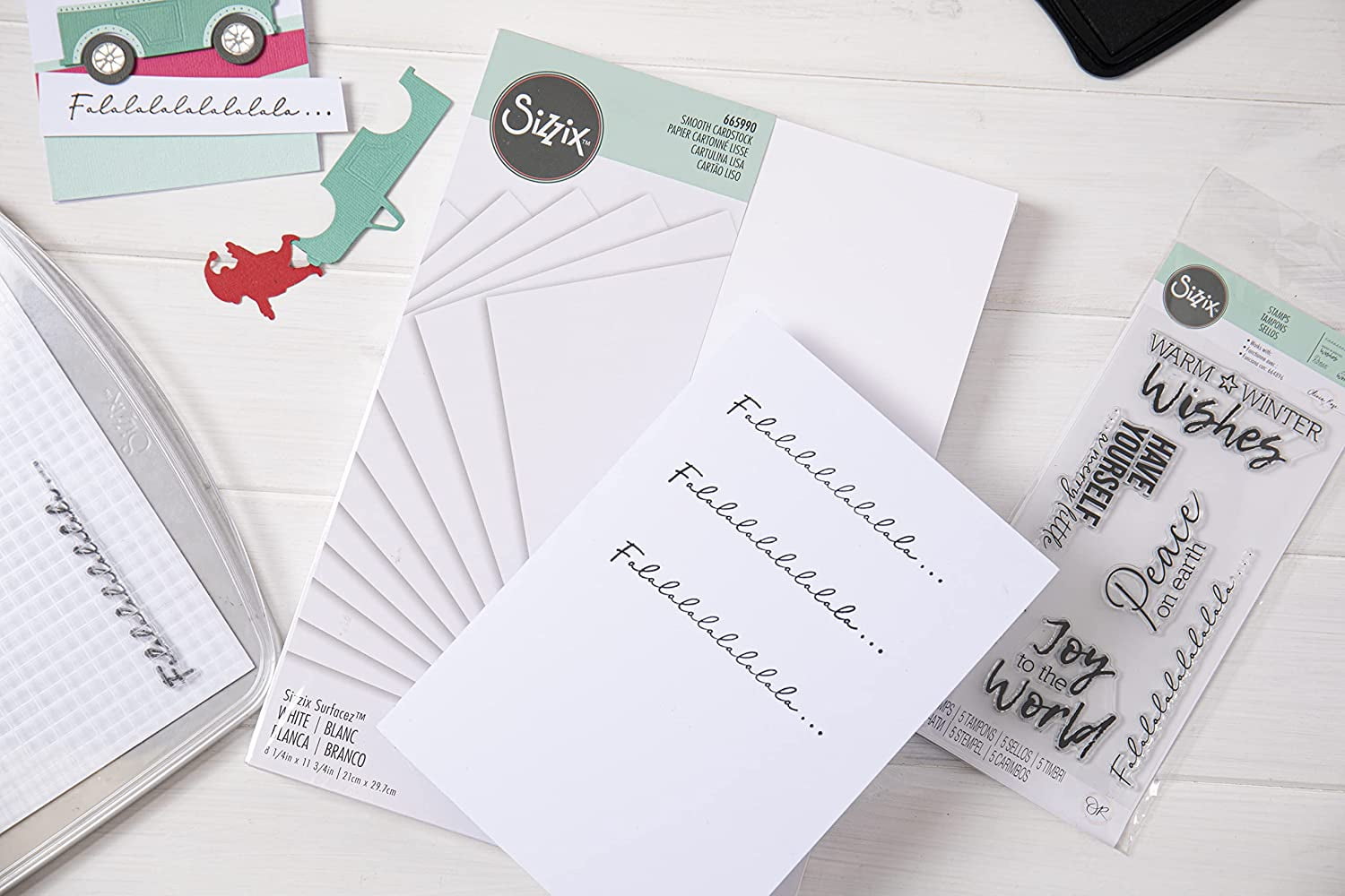 Sizzix White Heavyweight Cardstock 8.25 x 11.75 inches, 60 Sheets
