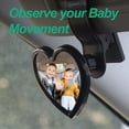 thumbnail image 3 of Visland Universal Car Interior Rearview Heart-Shaped Baby Mirror Wide Angle Convex Mirror for Rear Passengers Stable Rearview Mirror Attachment, 3 of 8