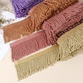 thumbnail image 5 of Dark Blue Fringe Trim, 5 Yards x 4inch Fringe Trim Curtain Tassel Thick Long Fabric Sewing for Curtain Sofa Clothes DIY Decoration, 5 of 6