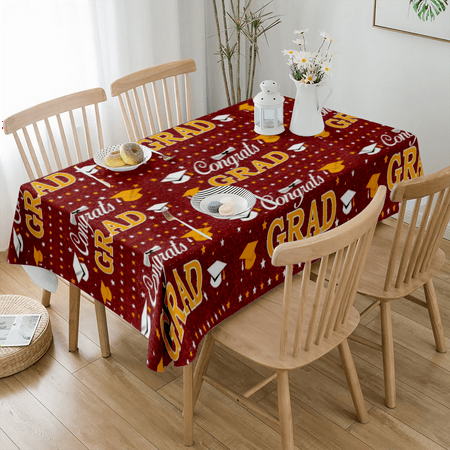 

Graduation Party Supplies 2023 Graduation Tablecloth Table Cover Congrats Grad Party Decoration for College High School(#60 M-54x72 )