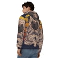 thumbnail image 4 of Honeii Pug dog Yoga Print Hoodies for Men, Pullover & Full Zip, Breathable Zip up Hoodie, Sweatshirt-3X-Large, 4 of 5