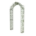 thumbnail image 6 of DecMode 93" Indoor Outdoor Arched Green Metal Bird Garden Arbor with Scrolled Vines, 6 of 11