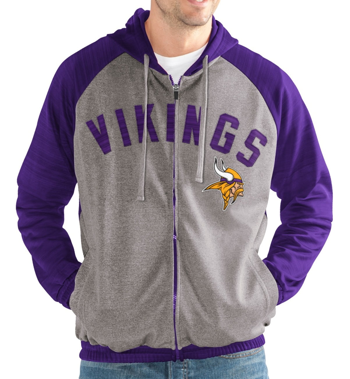 Minnesota Vikings NFL G-III "Legend" Men's Full Zip Embroidered Track Jacket by G-III Sports
