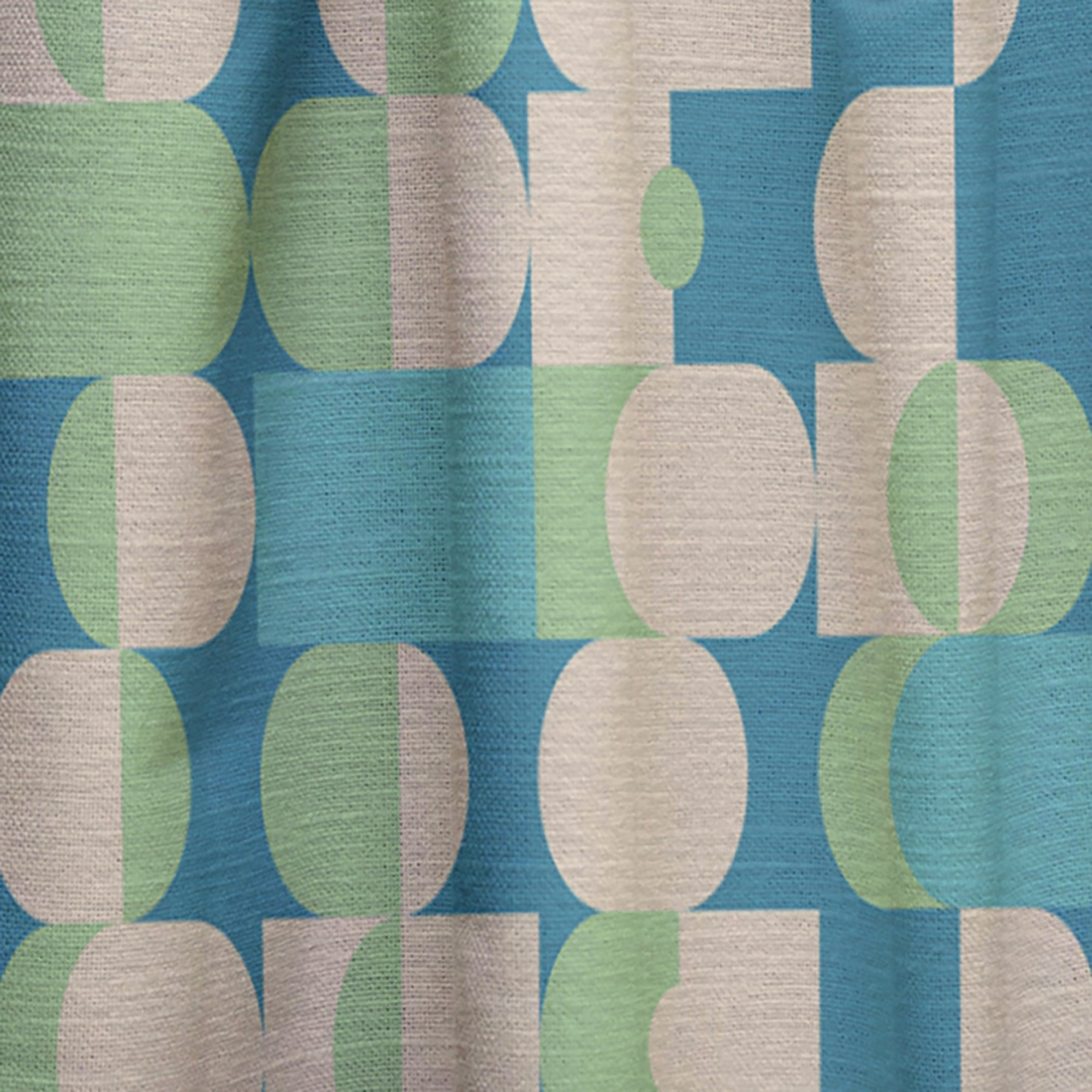 Designart 'Abstract Retro Pattern I' Mid-Century Modern Curtain Panel