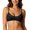 Black, variant on Women Wireless Bra Lace Strappy Back Cross-Tie Detail Thin Design Slimming Fit Date Party Wear Purple M