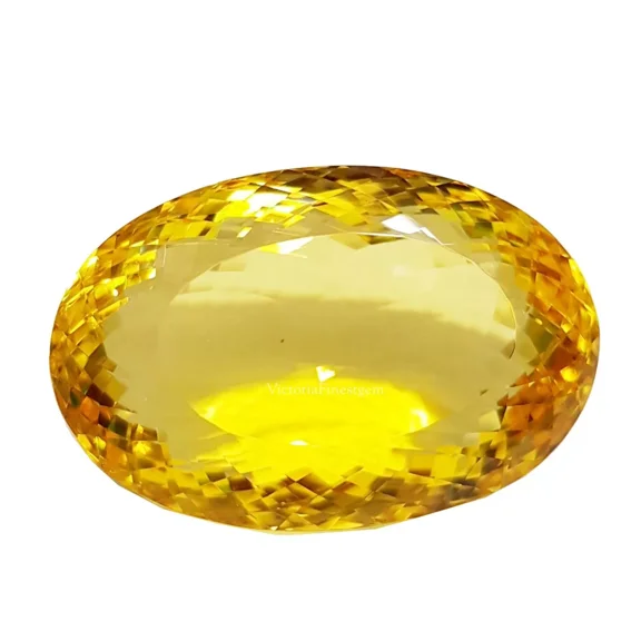 300 Carat Yellow Citrine Oval Shape Pendent Size Loose Gemstone