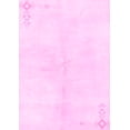 thumbnail image 1 of Ahgly Company Indoor Rectangle Solid Pink Modern Area Rugs, 2' x 5', 1 of 4