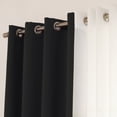 thumbnail image 3 of Best Home Fashion Silver Grommet Solid Blackout Mix and Match Curtains - Set of 4, 3 of 7