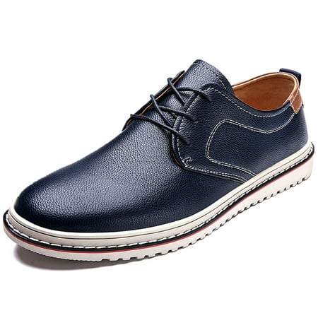 

LASUDRAA Men s Casual Oxford Shoes Flat Fashion Sneakers mens Formal Derby Shoes