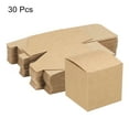 thumbnail image 3 of Paper Cardboard Boxes Gift Paper Box Brown 3.1x3.1x3.1 Inch for Gift Wrap 30Pcs, 3 of 5