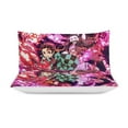thumbnail image 4 of Demon Slayer 3-Piece Bedding Comforter Set Bed Cover Set Soft Warm Bedding for Bedroom, Home, Hotel 90"x90", 4 of 8
