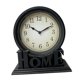 thumbnail image 1 of Reloj de escritorio analógico retro decorativo para cocina, escritorio, sala de estar, mesita de noche Borde dorado, 1 of 9