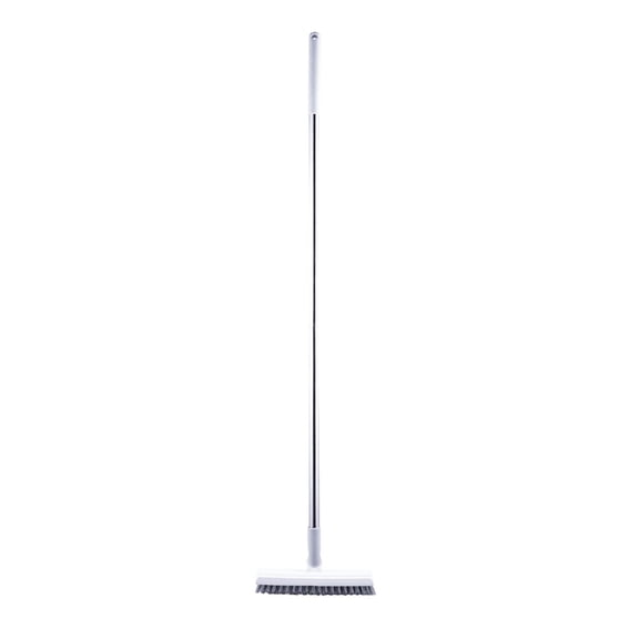 V-Shape Tile Grout Brush, Removable Metal Handle Stiff Bristle Cleaner for Bathroom Floor and Corner