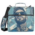 thumbnail image 2 of WOBOGO Portraits Of Men Ring Binder Bag 1.5in Folder Organizer with Shoulder Strap for 13Inch Laptop and 500 Sheets of Paper, 2 of 8