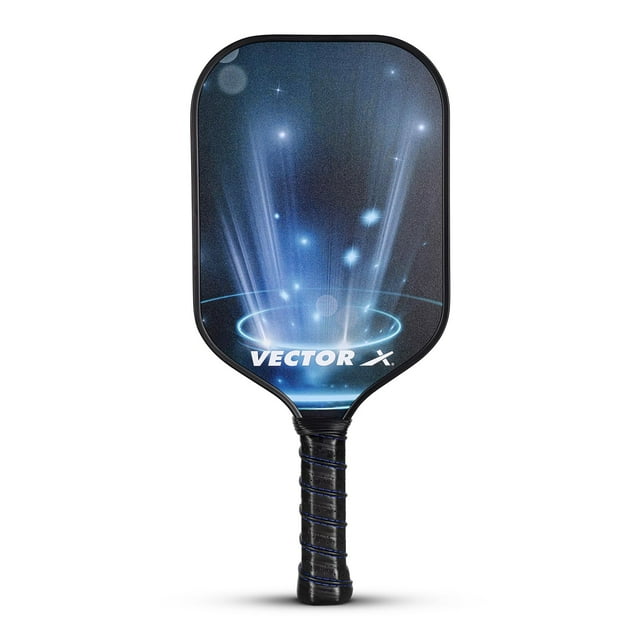 Pickleball Paddle Bat 16mm, Lightweight Carbon Fiber Material, Face Honeycomb Composite Core Paddle Low Edge Guard, Durable, Lightweight Pickleball Racket, Blue