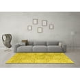 thumbnail image 3 of Ahgly Company Indoor Rectangle Abstract Yellow Modern Area Rugs, 2' x 4', 3 of 4