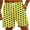 Yellow, variant on Penkiiy Men Drawstring Valentine's Day Love Print Beach Casual Trouser Shorts Pant XL Blue