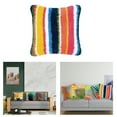 thumbnail image 3 of Latch Hook Kit DIY Throw Pillow Cover Sofa Cushion Cover Rainbow Pattern Paint Cross Stitch 16.93x16.93 inch, 3 of 6