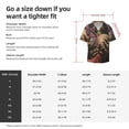 thumbnail image 5 of Lsque Eerie Skull Holding Another print Men's Cuban Collar Short Sleeve Shirt Summer Beachwear Casual Button Down Fashionable Vacation Leisure Shirt-X-Large, 5 of 7