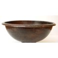 thumbnail image 2 of SimplyCopper 15"" Round Drop In Rolled Edge Copper Bathroom Sink, 2 of 4