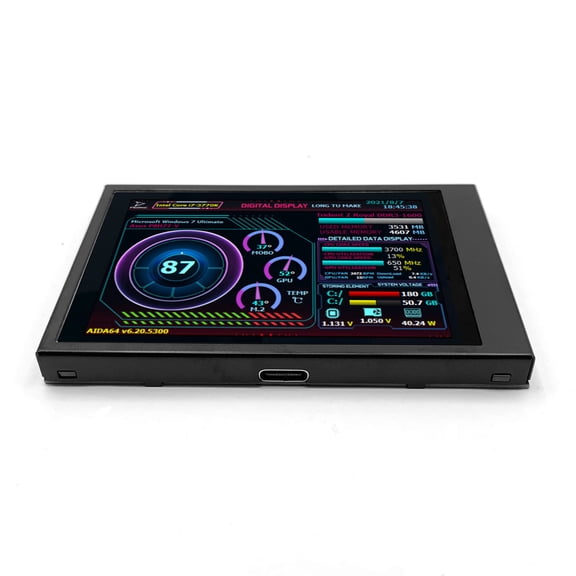 , Screen Dual Type-c Itx Pc Display Screen Screen Pi Computers 3.5 Inch Ips Rotation Dual Ips Display Dual Usb Type-c Uteam Pristin